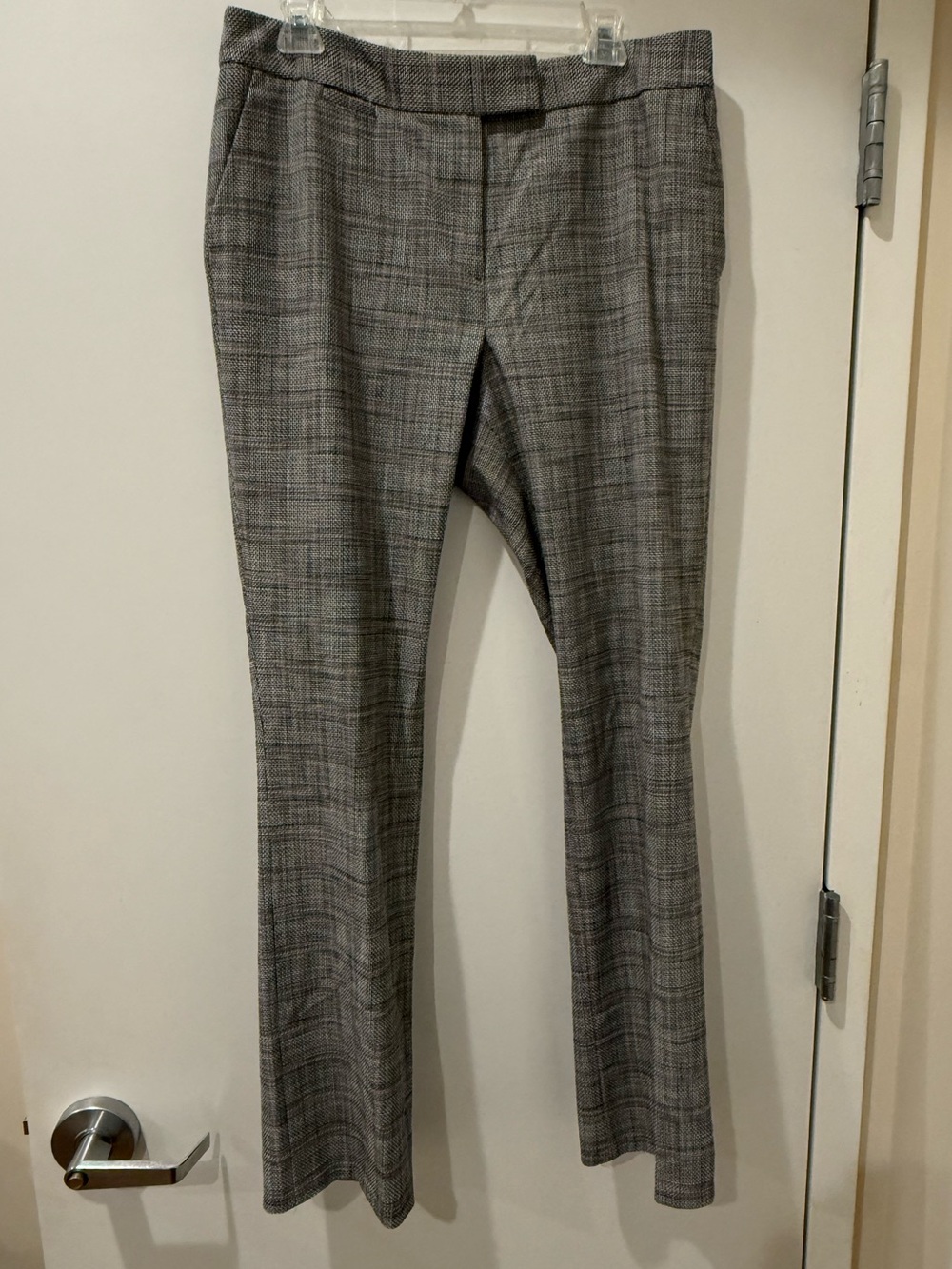Tahari Arthur S. Levine Womens Gray and Pink Stripped Mid Rise Straight leg 12